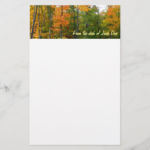 Papelaria Fall Maple Trees Autumn Nature Fotografia