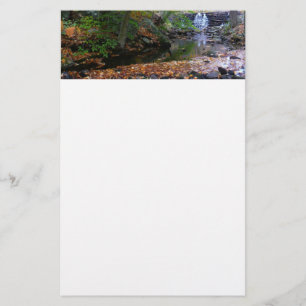 Papelaria Fall Waterfall e Creek Pennsylvania Nature Photo