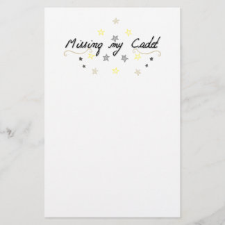 Papelaria Faltando meu papel de carta do cadete