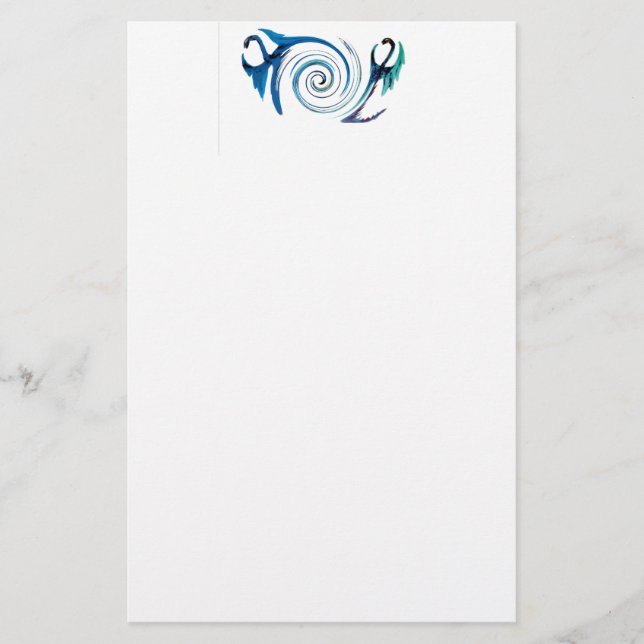 Papelaria Fantasy Animal Blue Dragon (Frente)
