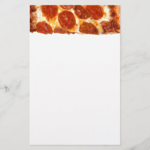 Papelaria Fatia de pizza de pepperoni clássica derretida da