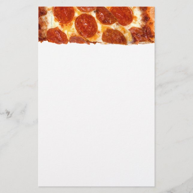 Papelaria Fatia de pizza de pepperoni clássica derretida da  (Frente)