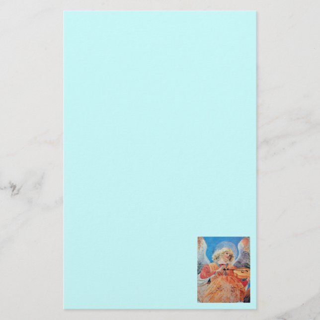 Papelaria FAZER MÚSICO NATAL ANGEL Teal Blue (Frente)