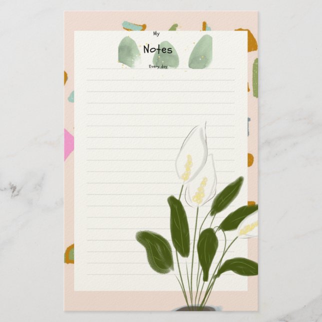 Papelaria Felicidade da mulher notepad (Frente)