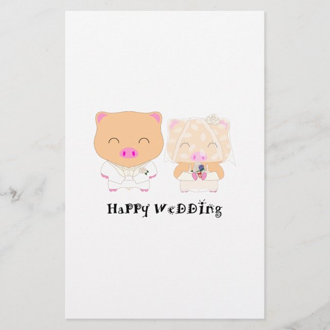 Papelaria Feliz casamento (Frente)