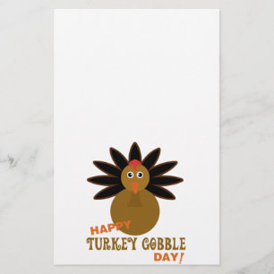 Papelaria Feliz Dia de Ação de Graças da Turquia