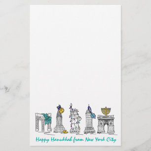 Papelaria Feliz Feriados Judeus do Nova Iorque NYC Hanukkah