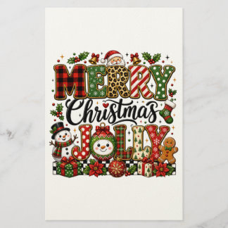 Papelaria Feliz Natal Alegre Fofo
