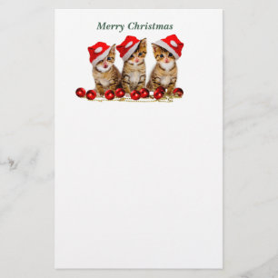Papelaria Feliz Natal Cats