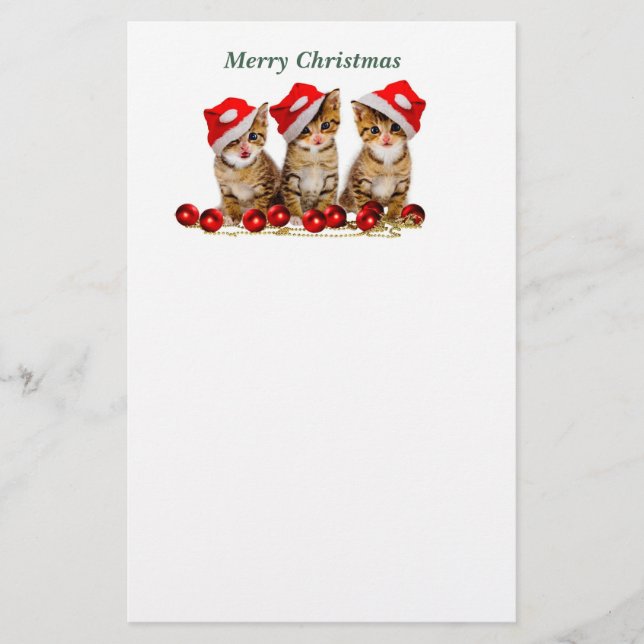 Papelaria Feliz Natal Cats (Frente)