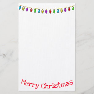 Papelaria Feliz Natal com as Luzes de Natal
