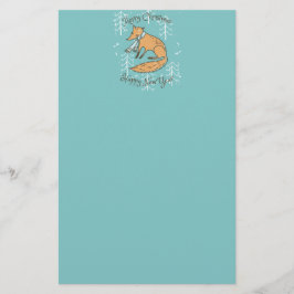 Papelaria Feliz Natal Fox Cozy