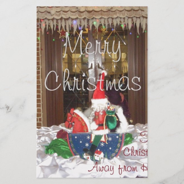 Papelaria Feliz Natal longe de casa Inspirou A (Frente)