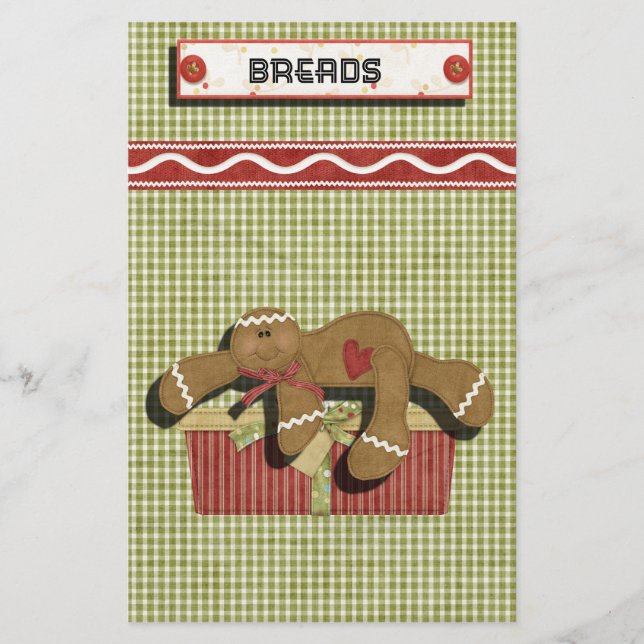 Papelaria Feriados de Gingermore Recebem Binder-Divider (Frente)