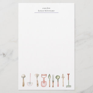 Papelaria Ferramentas de Jardinagem de Cottagecore de Pastel