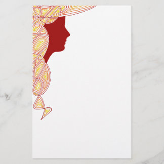 Papelaria Fiery Lady Papel de carta