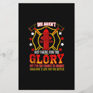 Papelaria Fireman American Flag Red Line Pai de Bombeiros do