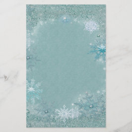 Papelaria Floco de neve Aqua Frost