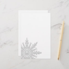 Papelaria Floco de neve branco de inverno