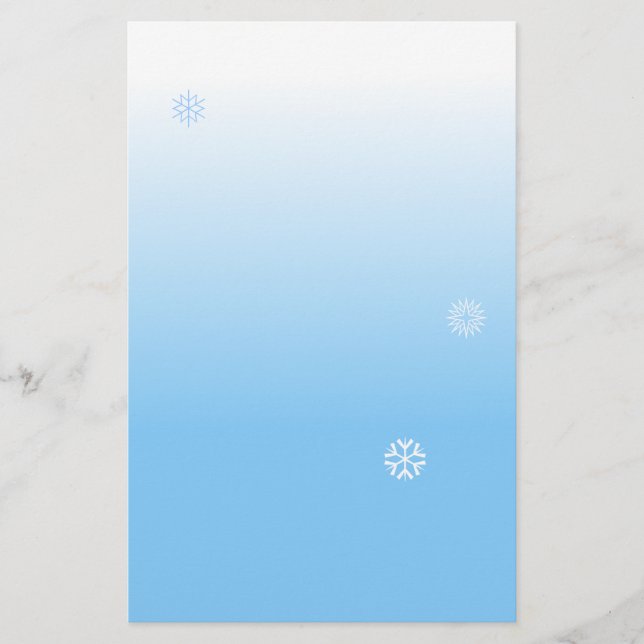 Papelaria Flocos de neve (Frente)