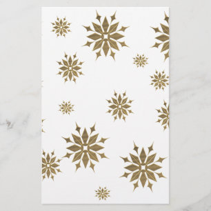 Papelaria Flocos de neve ouro