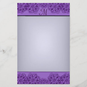 Papelaria Flor de Lotus (Henna) (roxo)