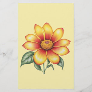 Papelaria Flor Laranja