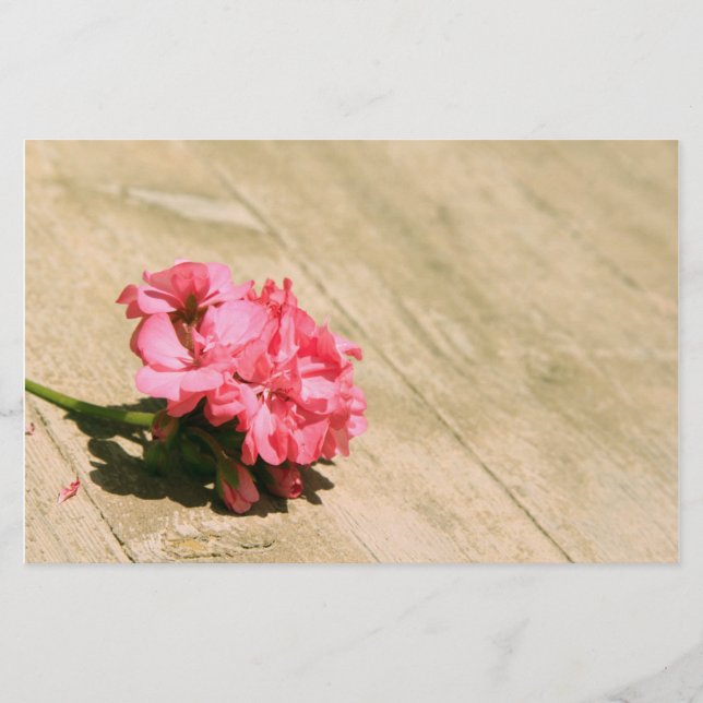 Papelaria Flor rosa (Frente)