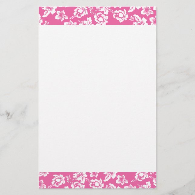 Papelaria Flor Rosa Havaiana (Frente)