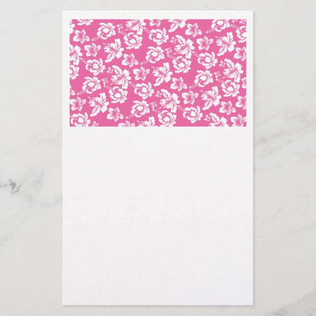 Papelaria Flor Rosa Havaiana (Frente)