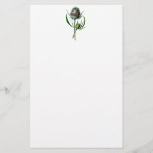 Papelaria Flor selvagem da antiguidade do cardo do Scottish