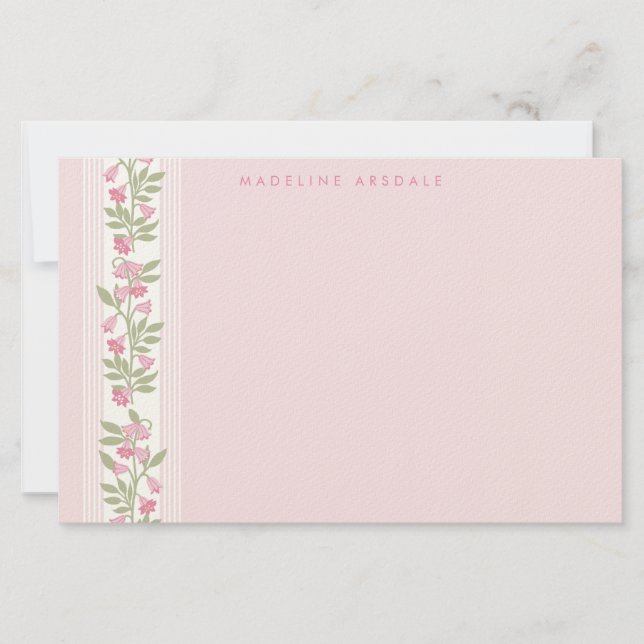 Papelaria Florais Personalizados Preppy (Frente)