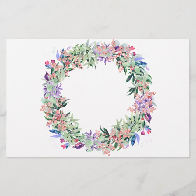 Papelaria Floral Berries Wreath (Frente)