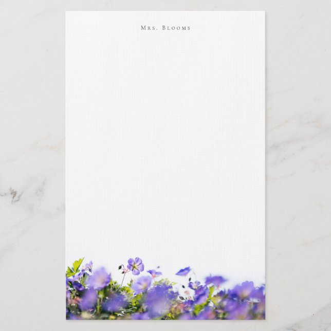 Papelaria Floral Personalizado Elegante (Frente)