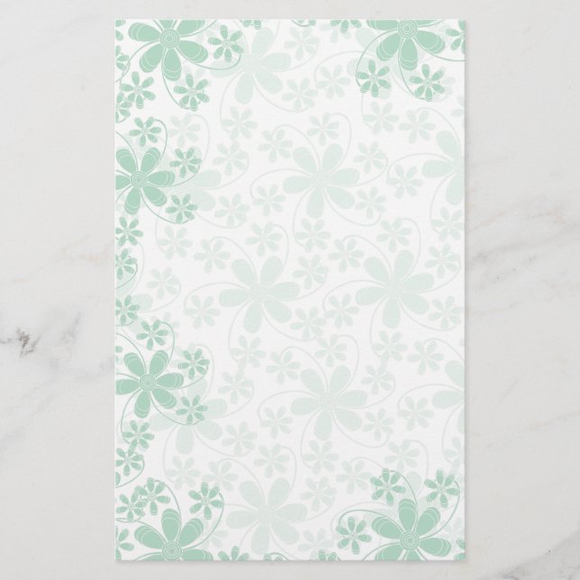 Papelaria Flores bonito — Papel de Carta-Floral (Frente)