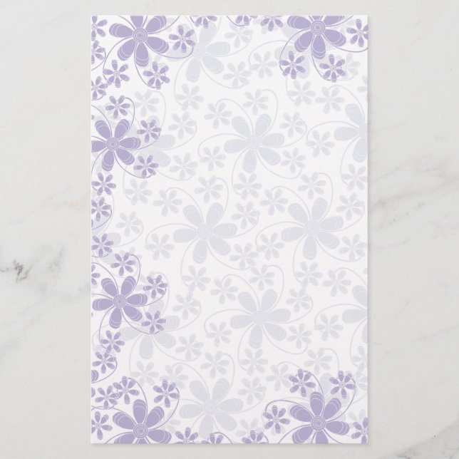 Papelaria Flores bonito — Papel de Carta-Floral (Frente)
