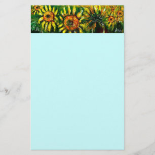 Papelaria FLORES DE FLORES E DE CAMINHOS NA TUSCÂNIA, azul