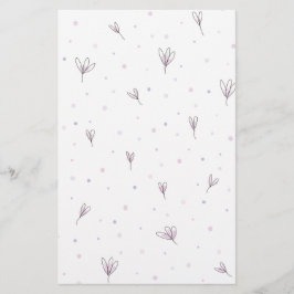 Papelaria Flores Lilac