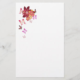 Papelaria Floresce borboletas de n