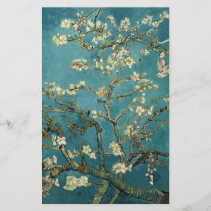 Papelaria Floresta de Amêndoa Brilhante por Vincent van Gogh