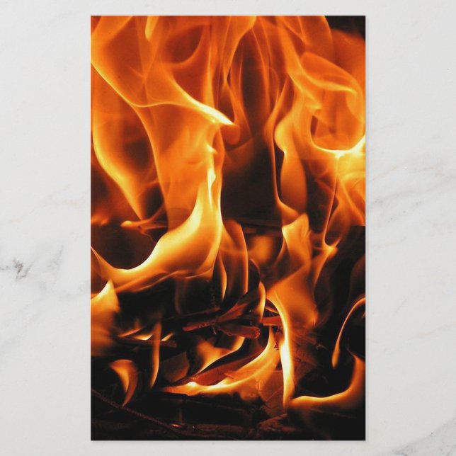 Papelaria Fogo, chamas (Frente)