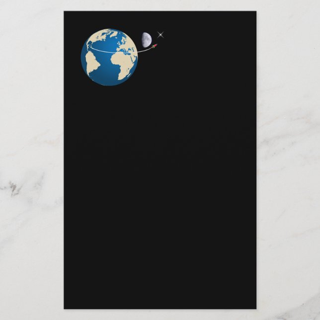 Papelaria Foguete espacial (Frente)