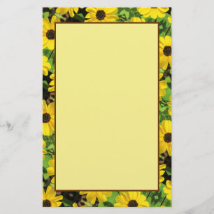 Papelaria Folha de Papéis de carta Floral de Susan de Olho
