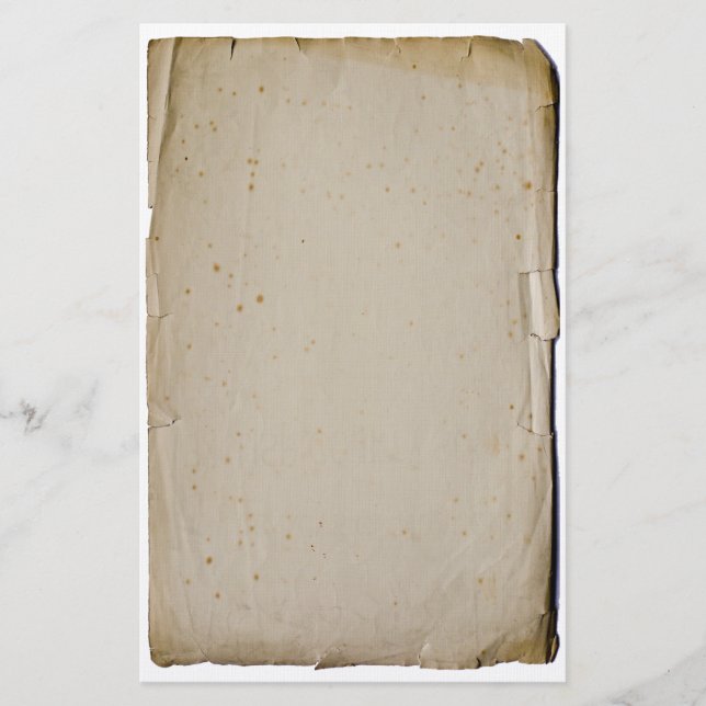 Papelaria Folha de Papel Final do Livro Vintage (Frente)