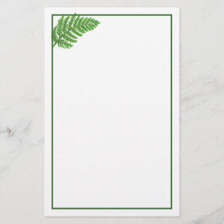 Papelaria Folhas de madeira de corante-d-água verde Elegante