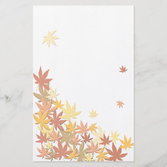 Papelaria folhas de maple (Frente)