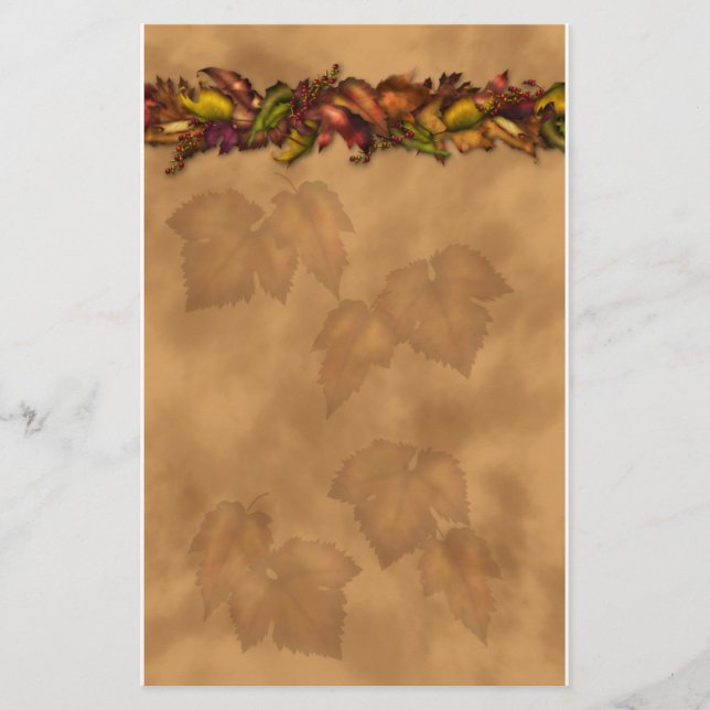Papelaria Folhas de outono (Frente)