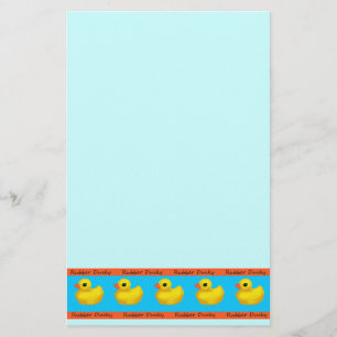Papelaria Folhas Ducky de borracha do papel de carta da