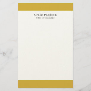 Papelaria Fonte Serif Simples Profissional Simples Ouro Bran