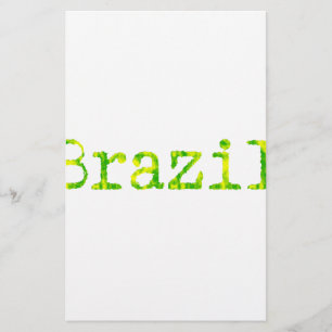 Papelaria Fonte verde e amarela do Brasil